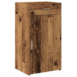 Berkfield Home Sideboard Old Wood 30x42, 5x93 cm Engineered Wood in Brown - thumbnail 2