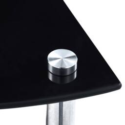 Berkfield Home Durable 5-Tier Shelf Black 30x30x130 cm Tempered Glass - Size: 30 x 30 x 130 cm - thumbnail 5