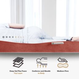 DS Living Topaz Hybrid Gel-Flex Memory Foam Mattress in Amber - Size: King - thumbnail 6
