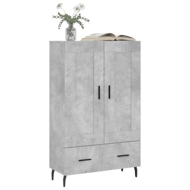 Berkfield Home Highboard Concrete Grey 69.5x31x115 cm Engineered Wood - image 1