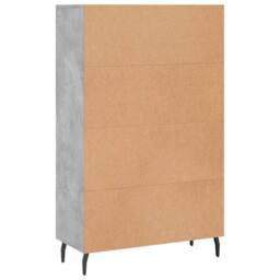 Berkfield Home Highboard Concrete Grey 69.5x31x115 cm Engineered Wood - thumbnail 8