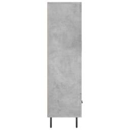 Berkfield Home Highboard Concrete Grey 69.5x31x115 cm Engineered Wood - thumbnail 7