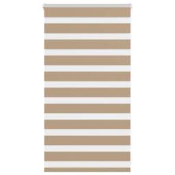 Berkfield Home Elegant Zebra Blind Sand Brown 70x100 cm Fabric Width 65.9 cm Pol - thumbnail 2