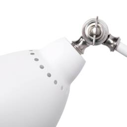 Wyld and Coco Two-Arm Adjustable White Metal Wall Lamps Set - thumbnail 7
