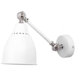 Wyld and Coco Two-Arm Adjustable White Metal Wall Lamps Set - thumbnail 5
