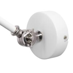 Wyld and Coco Two-Arm Adjustable White Metal Wall Lamps Set - thumbnail 8