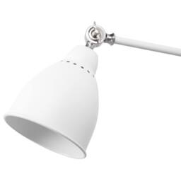Wyld and Coco Two-Arm Adjustable White Metal Wall Lamps Set - thumbnail 6