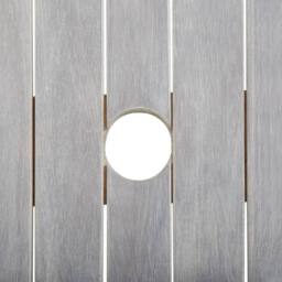 Berkfield Home Garden Table Grey 200x100x75 cm Solid Wood Acacia - Size: 200 x 100 x 75 cm - thumbnail 6