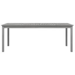 Berkfield Home Garden Table Grey 200x100x75 cm Solid Wood Acacia - Size: 200 x 100 x 75 cm - thumbnail 1