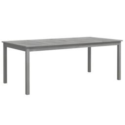 Berkfield Home Garden Table Grey 200x100x75 cm Solid Wood Acacia - Size: 200 x 100 x 75 cm - thumbnail 3