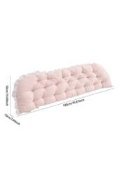 Living and Home Ruffled Tufted Princess-Style Bed Backrest Pillow in Pink - thumbnail 9