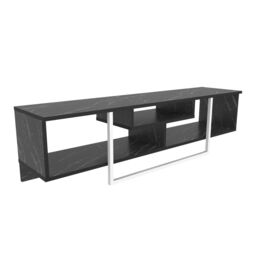 Decorotika Astona TV Unit for TVs up to 65 inch in Dark Grey - thumbnail 4