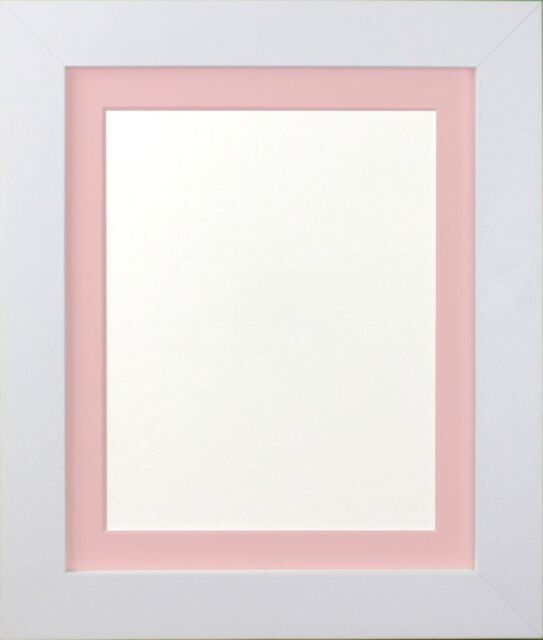 Frames & Mirrors 4U Metro White Frame with Pink Mount for Image Size 45 x 30 CM - image 1