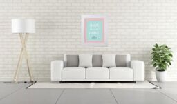 Frames & Mirrors 4U Metro White Frame with Pink Mount for Image Size 45 x 30 CM - thumbnail 4