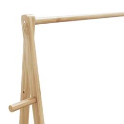Kelvenix Clothes Rack Bamboo with Shelves 132x45.5x150.5 cm in Brown - thumbnail 3