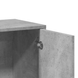 Berkfield Home Sideboards 2 pcs Concrete Grey 60x31x70 cm Engineered Wood - Size: 60 x 31 x 70 cm - thumbnail 8