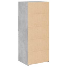 Berkfield Home Highboard Concrete Grey 50x42.5x124 cm Engineered Wood - thumbnail 6