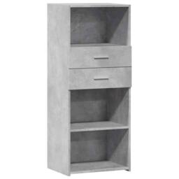 Berkfield Home Highboard Concrete Grey 50x42.5x124 cm Engineered Wood - thumbnail 3