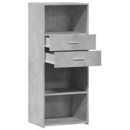 Berkfield Home Highboard Concrete Grey 50x42.5x124 cm Engineered Wood - thumbnail 7