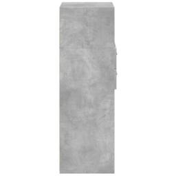 Berkfield Home Highboard Concrete Grey 50x42.5x124 cm Engineered Wood - thumbnail 5