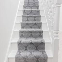 runrug Stair Runner Carpet for Staircases - Soft & Comfy, 9mm - 'Harlequin' in Grey - Size: 60 cm x 720 cm - thumbnail 3