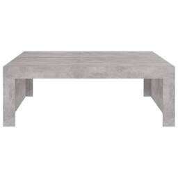 Berkfield Home Coffee Table Concrete Grey 100x100x35 cm Engineered Wood - Size: 100 x 100 x 35 cm - thumbnail 5
