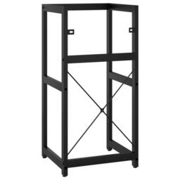 Berkfield Home Bathroom Washbasin Frame Black 40x38x83 cm Iron - Size: 40 x 38 x 83 cm - thumbnail 5