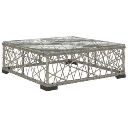 Berkfield Home 5 Piece Garden Lounge Set with Cushions Poly Rattan Grey - thumbnail 4