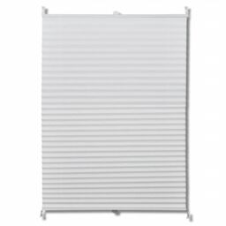 Berkfield Home Plisse Blind 110x125cm White Pleated Blind - Size: 110x125 cm - thumbnail 2