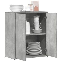 Berkfield Home Sideboard Concrete Grey 60x31x70 cm Engineered Wood - Size: 60 x 31 x 70 cm - thumbnail 4