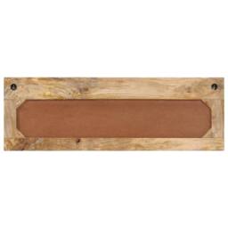 Berkfield Home Wall-mounted Coat Rack with 6 Hooks Solid Wood Mango - thumbnail 3