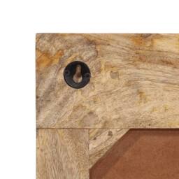 Berkfield Home Wall-mounted Coat Rack with 6 Hooks Solid Wood Mango - thumbnail 6
