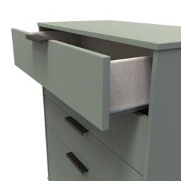 Ready Assembled 2 U Fuji 5 Drawer Chest (Ready Assembled) in Pale Green - thumbnail 5