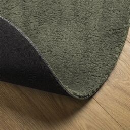 Berkfield Home Area Rug Forest Green 140x200 cm Polyester Non-Slip - Size: Medium - thumbnail 5