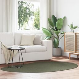 Berkfield Home Area Rug Forest Green 140x200 cm Polyester Non-Slip - Size: Medium - thumbnail 1