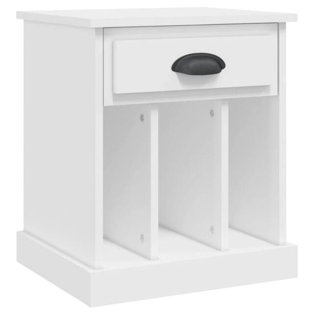 Berkfield Home Bedside Cabinet White 43x36x50 cm - Size: 43 x 36 x 50 cm - image 1