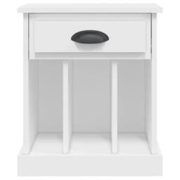 Berkfield Home Bedside Cabinet White 43x36x50 cm - Size: 43 x 36 x 50 cm - thumbnail 7