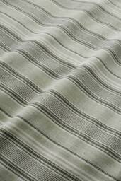 Appletree 'Yarn Dyed Woven Wide Stripe' Woven Duvet Cover Set in Green - Size: Single - thumbnail 3