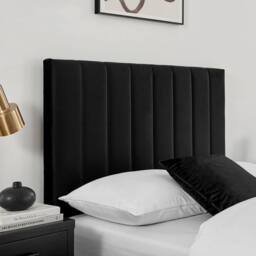 Modish Furnishing Leo Black Velvet Ottoman Storage Bed - Size: Double - thumbnail 4