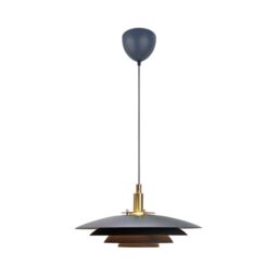 Nordlux Vintage Indoor Pendant Light Grey Metal G9 Layered Shades - Mains Powered, IP20 - thumbnail 3