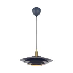 Nordlux Vintage Indoor Pendant Light Grey Metal G9 Layered Shades - Mains Powered, IP20 - thumbnail 1