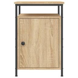 Berkfield Home Bedside Cabinet Sonoma Oak 40x42x60 cm Engineered Wood in Light Tan - Size: 40 x 42 x 60 cm - thumbnail 6