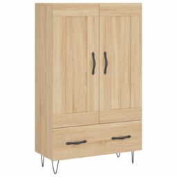 Berkfield Home Highboard Sonoma Oak 69.5x31x115 cm Engineered Wood in Brown - thumbnail 2