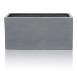Primrose Poly Terrazzo Stone Black Outdoor Trough Planter Pot 90 Litre 80cm - thumbnail 4