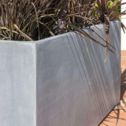 Primrose Poly Terrazzo Stone Black Outdoor Trough Planter Pot 90 Litre 80cm - thumbnail 6