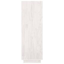 Berkfield Home Book Cabinet/Room Divider White 80x35x103 cm Solid Pinewood - Size: 80 x 35 x 103 cm - thumbnail 6