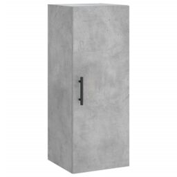 Berkfield Home Wall Mounted Cabinet Concrete Grey 34.5x34x90 cm - thumbnail 2