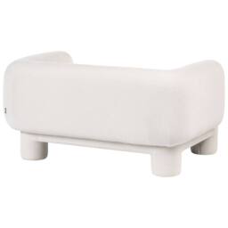 Wyld and Coco Curved 3-Piece White Fabric Sofa Set - Sofa Loveseat Armchair - thumbnail 9