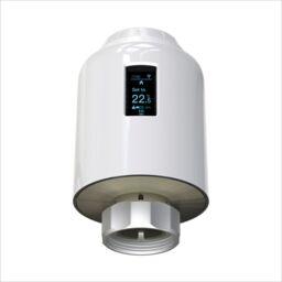 ENER-J Wifi Smart thermostatic radiator valve with screen in White - thumbnail 2