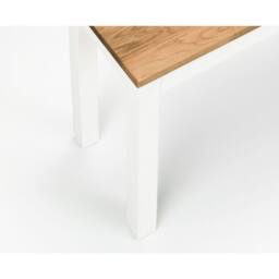 Cheshire Premium Oakridge Bench in Ivory & Oak - thumbnail 4